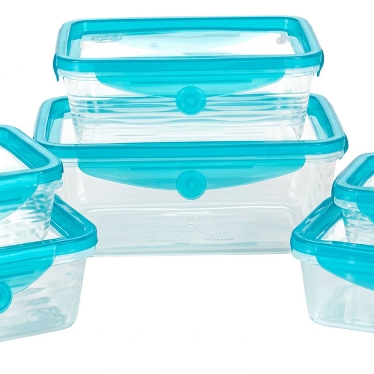 GENERICO - Tapers Herméticos 6 Unidades Plástico Silicona para Microondas y Freezer