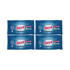 EXCELL - Pack 4 Toallitas Desinfectantes 35u c/u 140u en total.