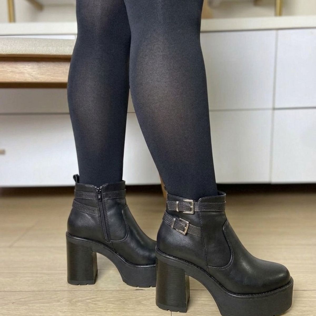 SNOOPY - Botin Mujer  Taco Alto  con Plataforma  M599
