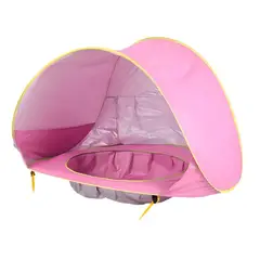 GENERICO - Carpa Piscina Niños 2 En 1 Rosa Infantil