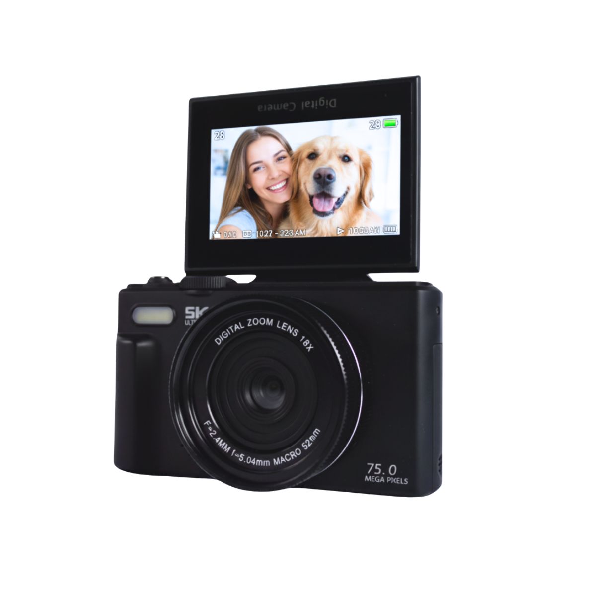 OEM - Cámara Fotográfica Digital 5k 75 Mp + Accesorios