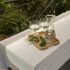 DECO EXPRESS - Mantel Mundaka Rayas Taupe 177x277 cm