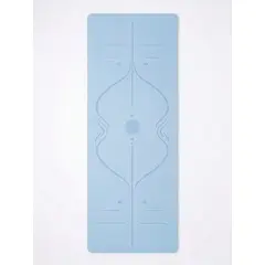 GENERICO - Mat de Yoga Con Marcas De Alineación de 8mm más bolso- Azul claro v2