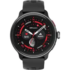 HIFUTURE - Smartwatch Vela Negro con Pantalla 1.43 AMOLED GPS 3ATM