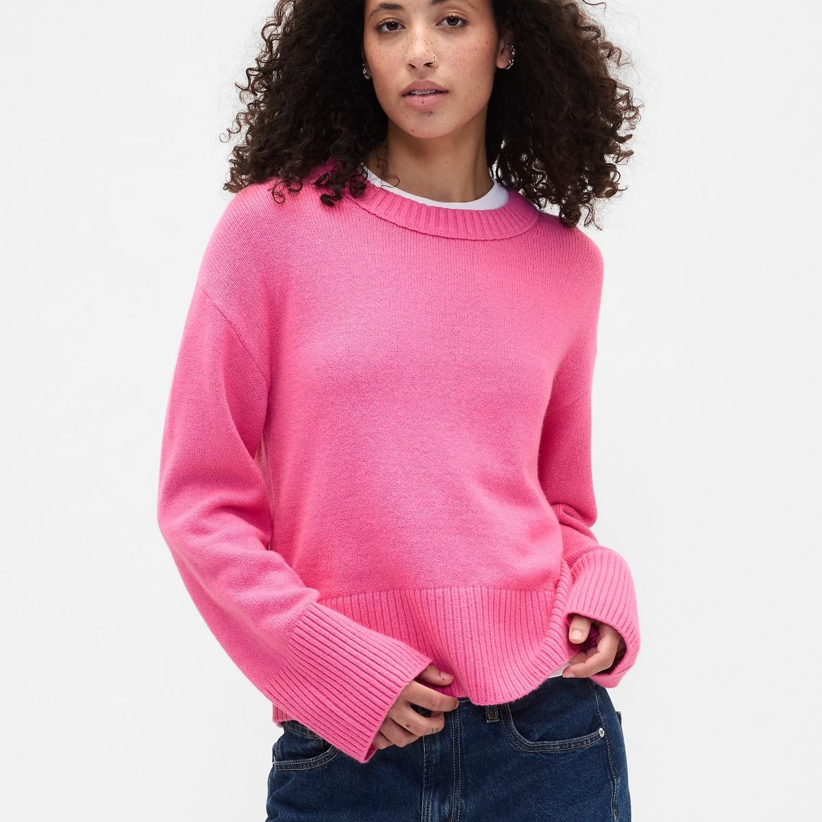 GAP - Sweater Mujer Gap Cashsoft Rosado