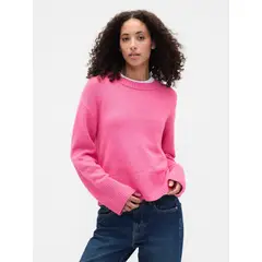 GAP - Sweater Mujer Cashsoft Rosado