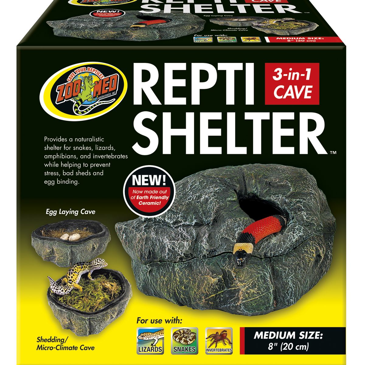 ZOOMED - CUEVA REPTILES 3 EN 1 MEDIUM