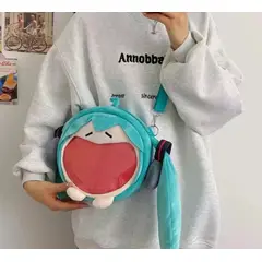 GENERICO - Bolso Bandolera Felpa Hatsune Miku Regalo Anime