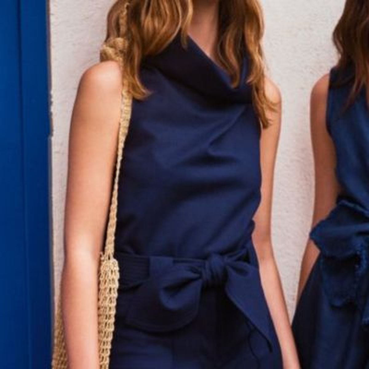 PADOVA - Blusa Noche De Lirios Azul Marino Mujer