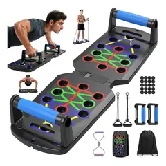 VERCI - Tabla Para Lagartijas Con Contador Y Bandas Elasticas Fitnes