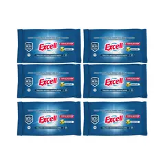 EXCELL - Pack 6 Toallitas Desinfectantes 35u C/U , 210 Unidades en total