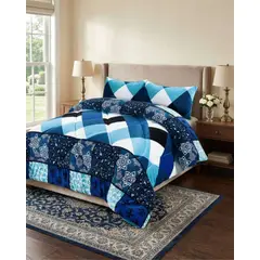 GENERICO - Plumón Térmico 2 Plazas Plush y Chiporro Extra Cálido Invierno