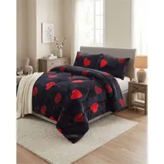 GENERICO - Plumón Térmico 2 Plazas Plush y Chiporro Extra Cálido Invierno