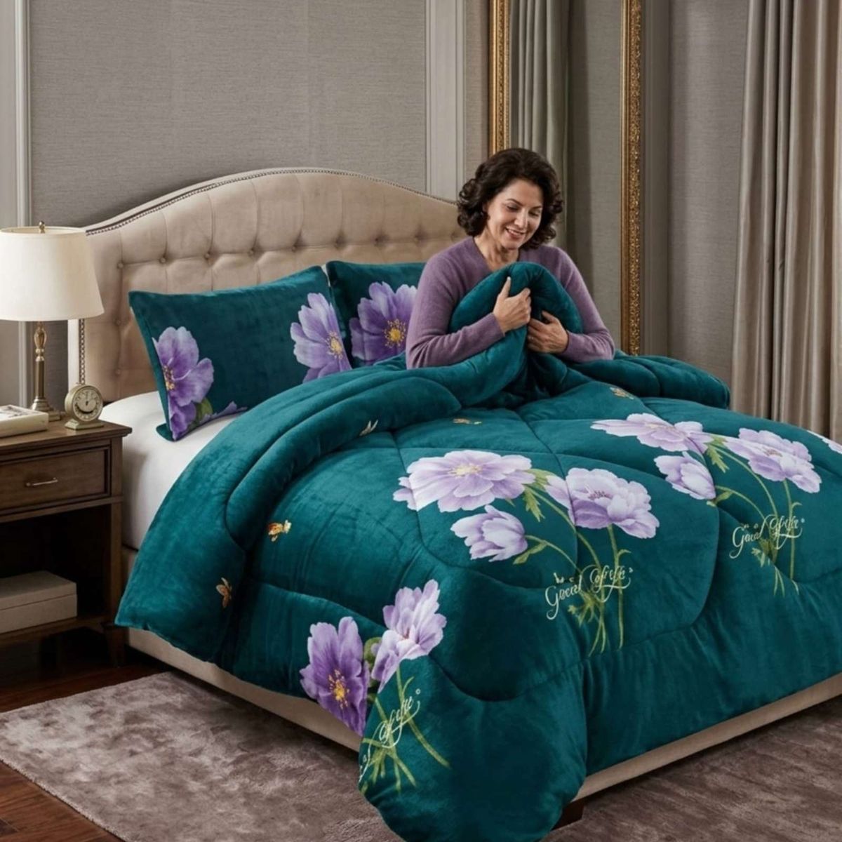 GENERICO - Cubrecama King  Super King Plush con Chiporro Térmico