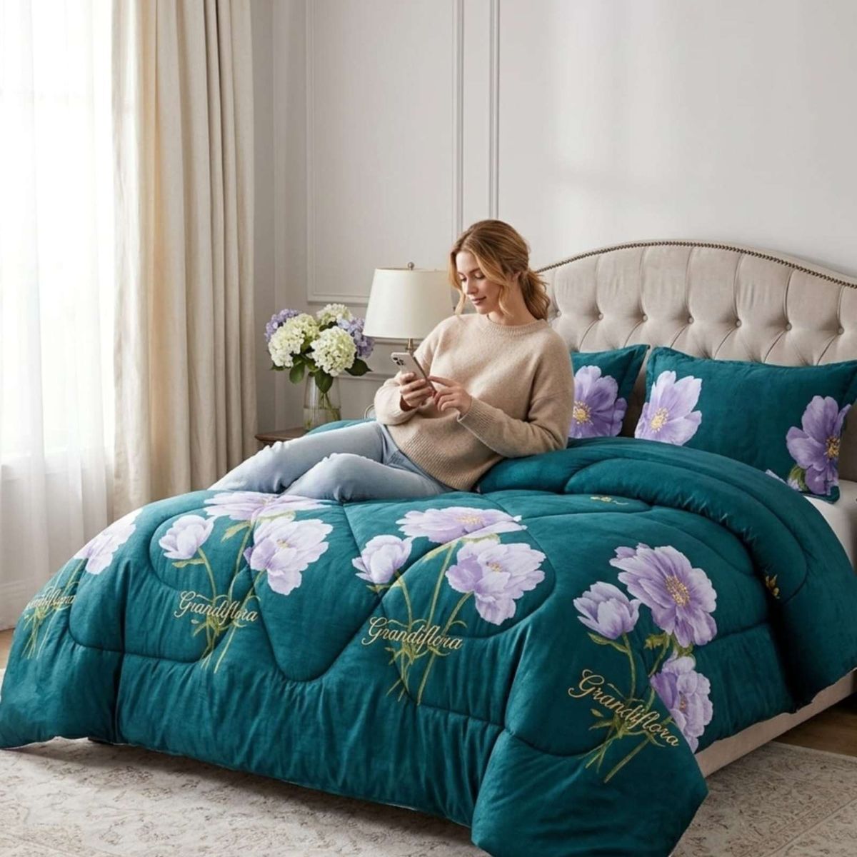 GENERICO - Cubrecama King  Super King Plush con Chiporro Térmico