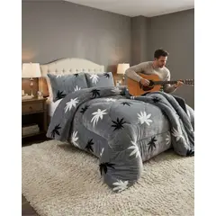 GENERICO - Plumón Térmico 2 Plazas Plush y Chiporro Extra Cálido Invierno