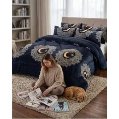 GENERICO - Plumón Térmico 2 Plazas Plush y Chiporro Extra Cálido Invierno