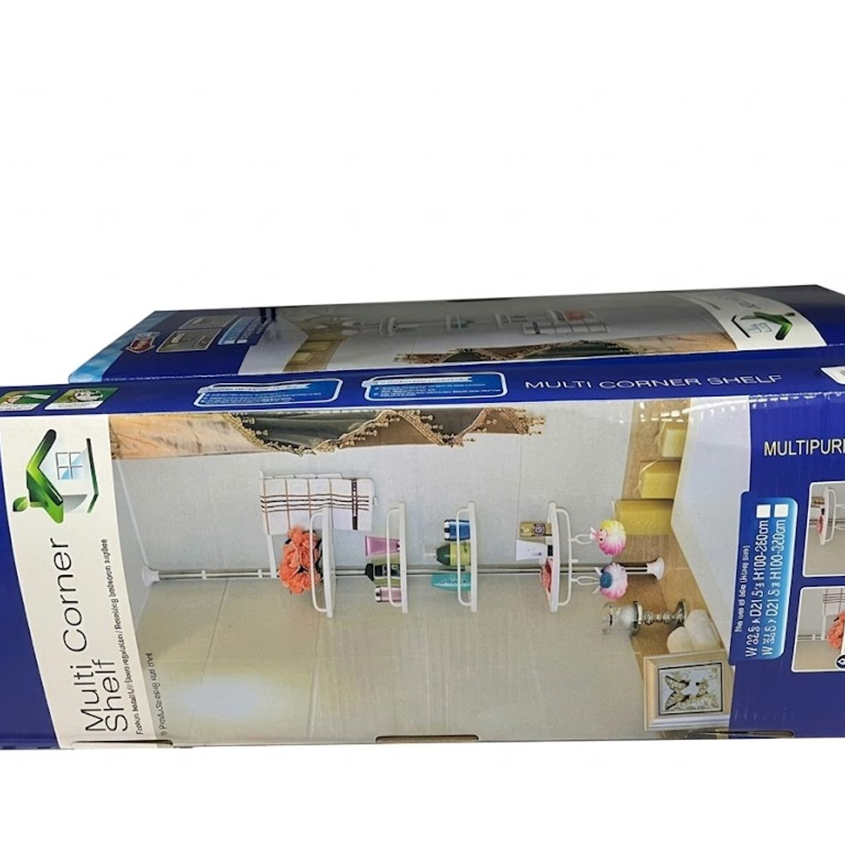GENERICO - Estante Esquinero Baño Multi Corner Shelf 4 Niveles Blanco PP/ABS