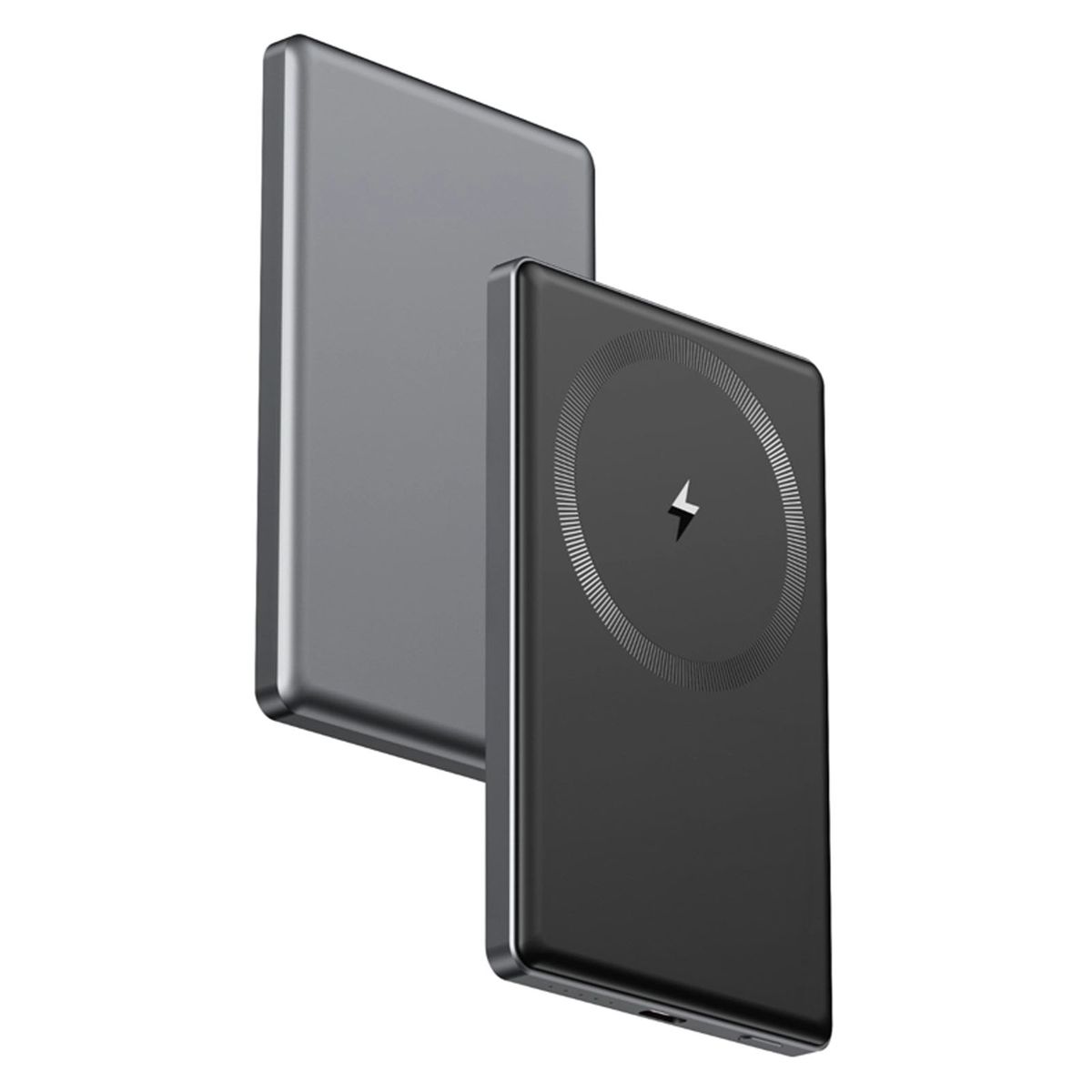 TECNOLAB - Power Bank Magnetica Compatible Con iPhone Con 5000 Mah Gris