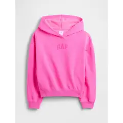 GAP - Polerón Niña Con Gorro Sin Cierre Logo Rosado