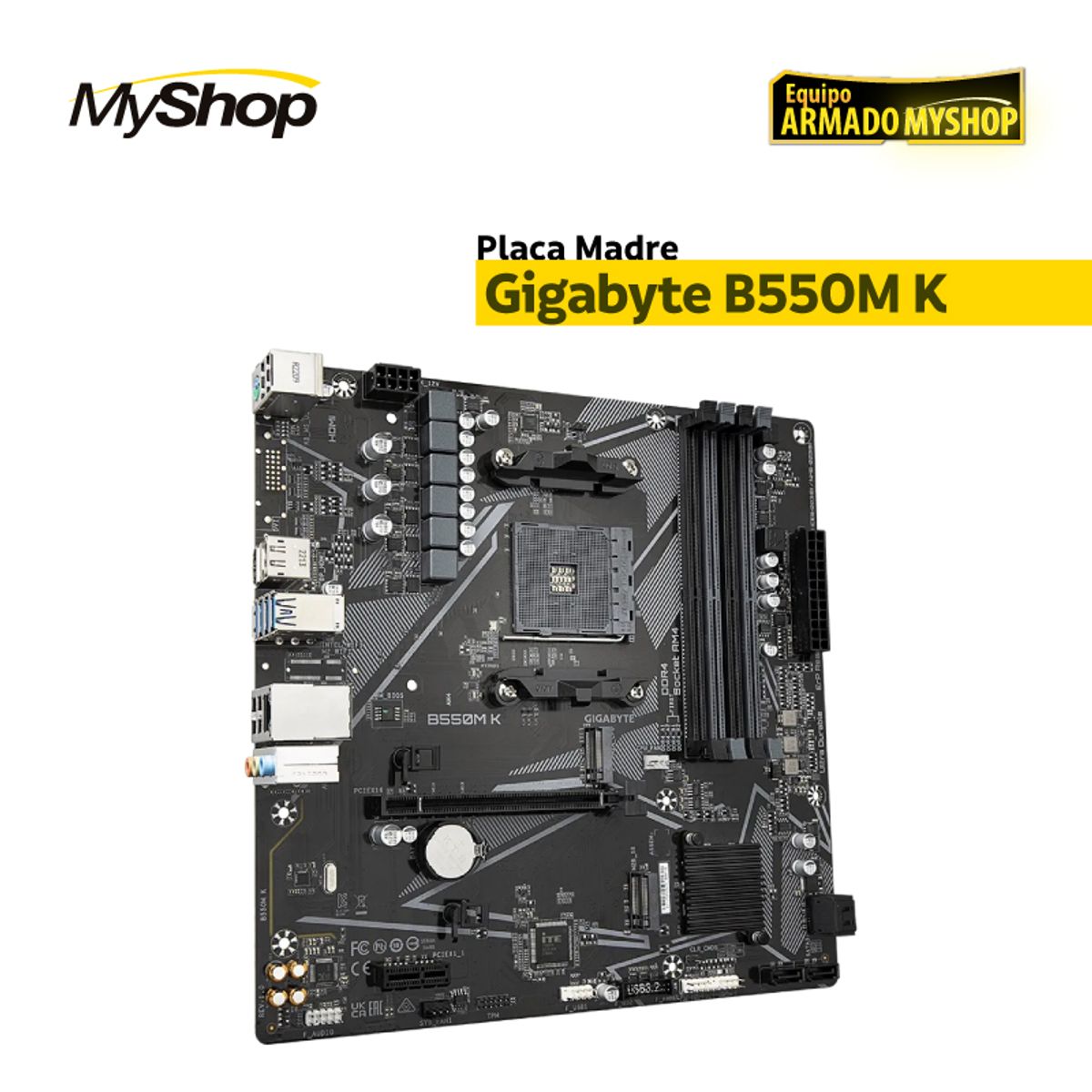 GENERICO - PC GAMER GOLD - AMD RYZEN 7 5700 - M/B Gigabyte B550M K