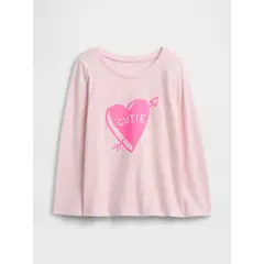 GAP - Polera Toddler Niña Manga Larga Rosado