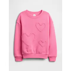 GAP - Polerón Toddler Niña Logo Crew Rosado