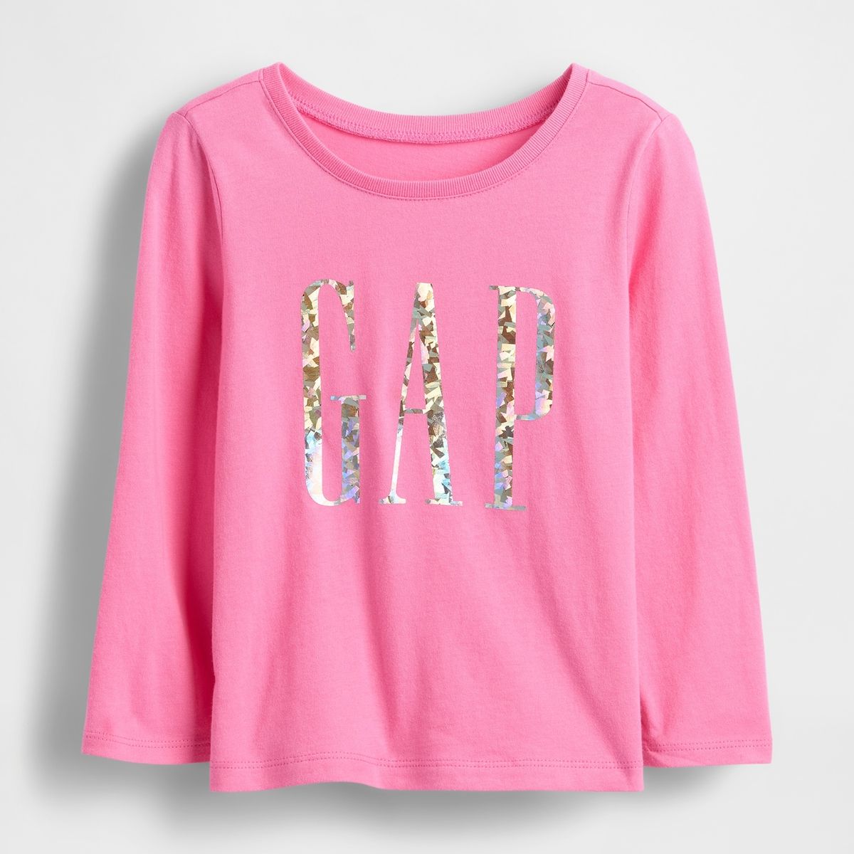 GAP - Polera Toddler Niña Manga Larga Logo Rosado Gap