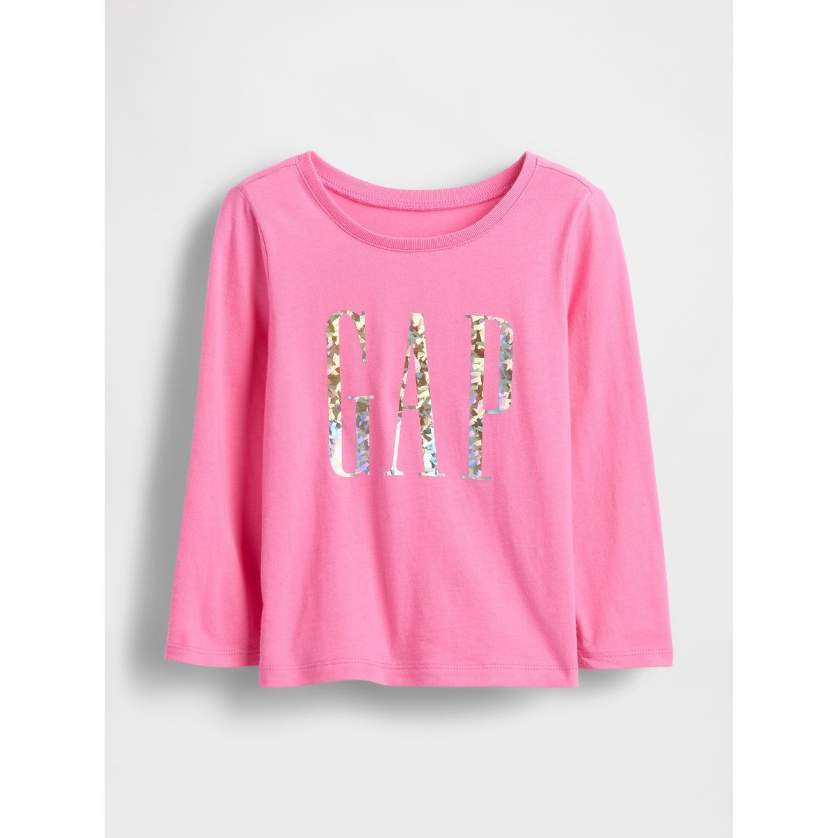 GAP - Polera Toddler Niña Manga Larga Logo Rosado Gap