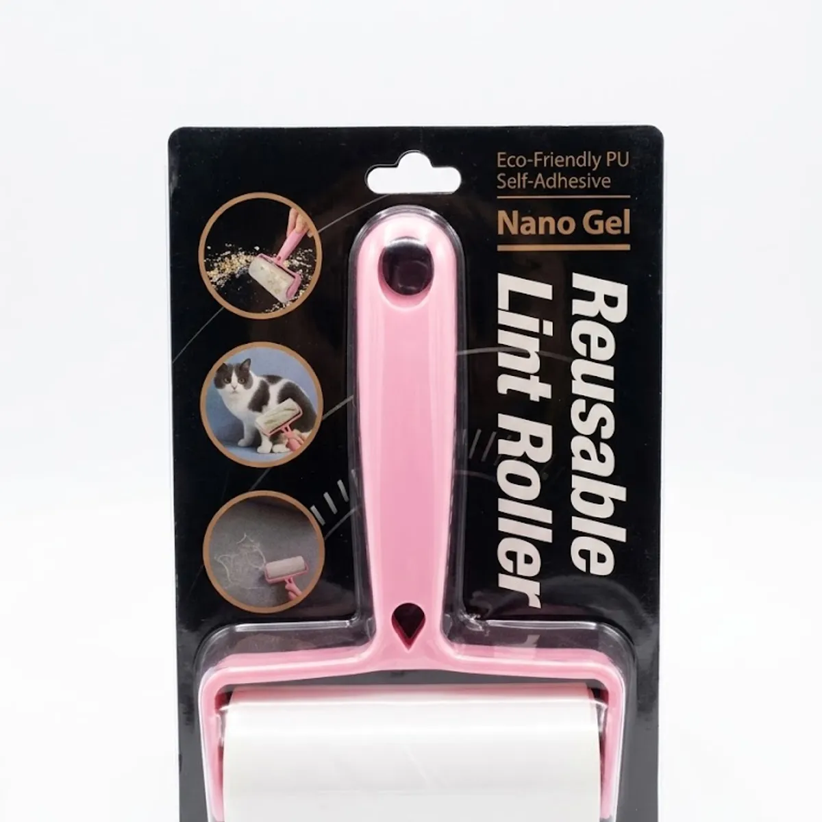 GENERICO - Rodillo Quita Pelos Pelusas Lavable Silicona Nanogel