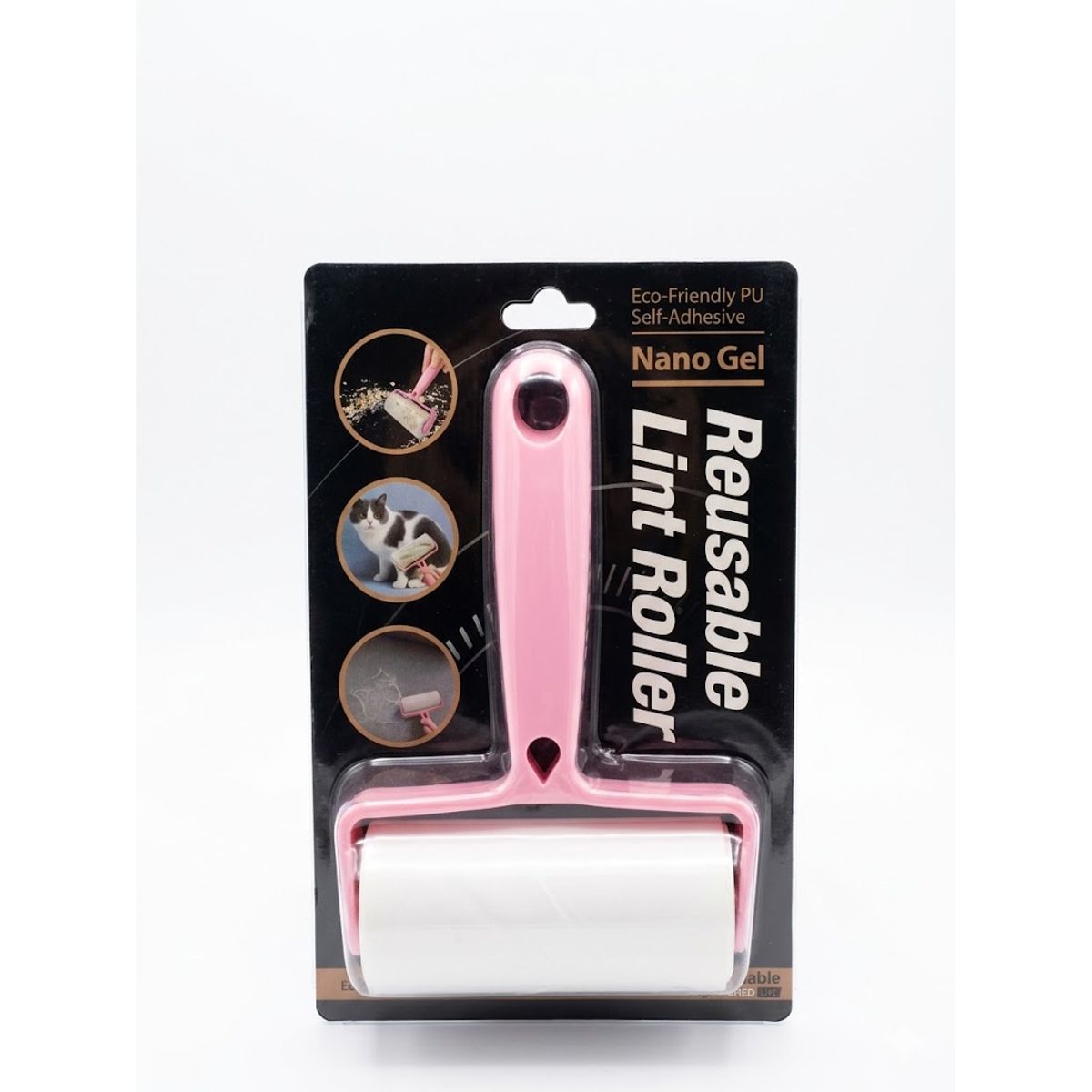GENERICO - Rodillo Quita Pelos Pelusas Lavable Silicona Nanogel