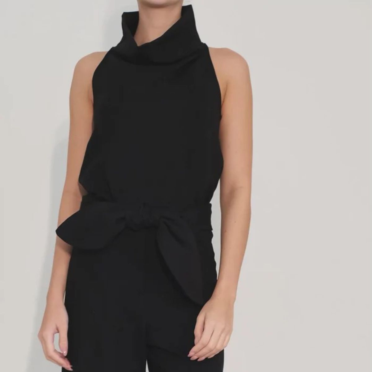PADOVA - Blusa Noche De Lirios Negro Mujer