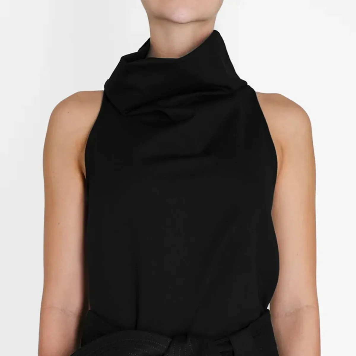 PADOVA - Blusa Noche De Lirios Negro Mujer