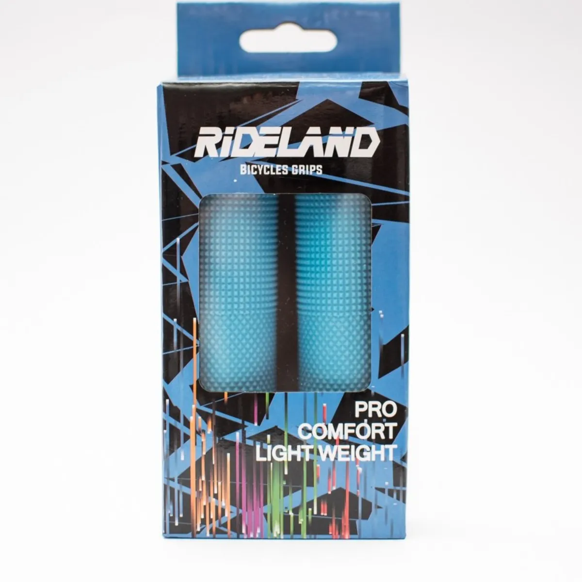 RIDELAND - Puños De Bicicleta Rideland Con Fijación Azul