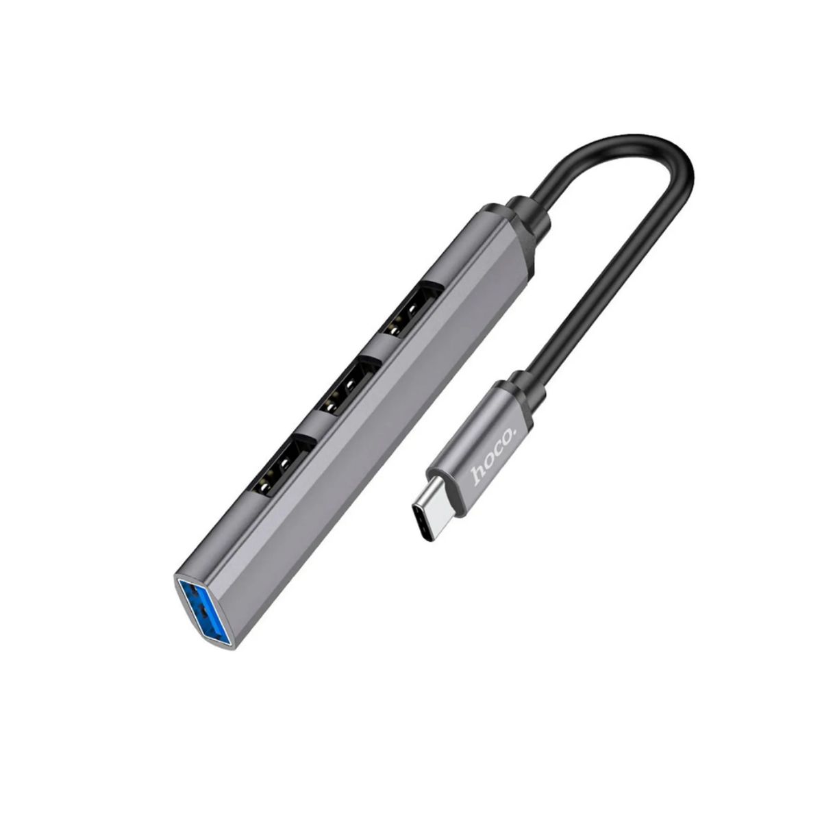 HOCO - Adaptador Hub Hoco Type C con 4 Puertos USB 4 EN 1