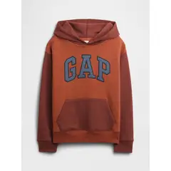 GAP - Polerón Niño Con Gorro Sin Cierre Logo Naranjo Naranjo