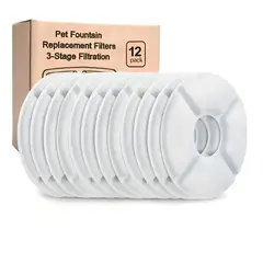 GENERICO - Filtros Bebedero Filtro Eléctrico Carbón Activado Pack 12 BELUG