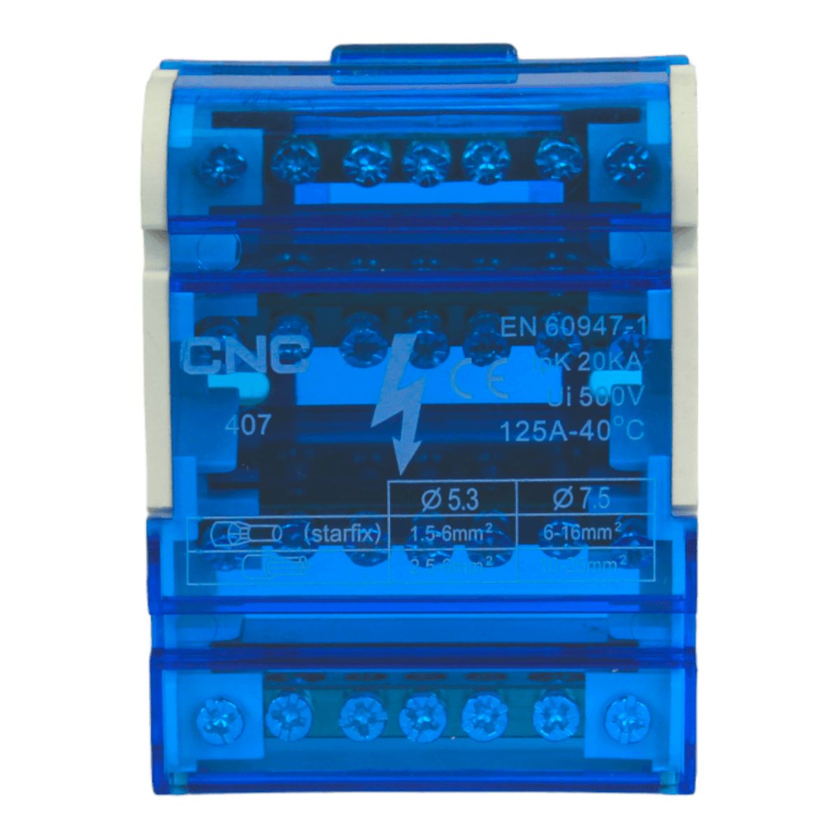 LEXO - Barra Repartidora Regleta Tetrapolar 4x7 Polos