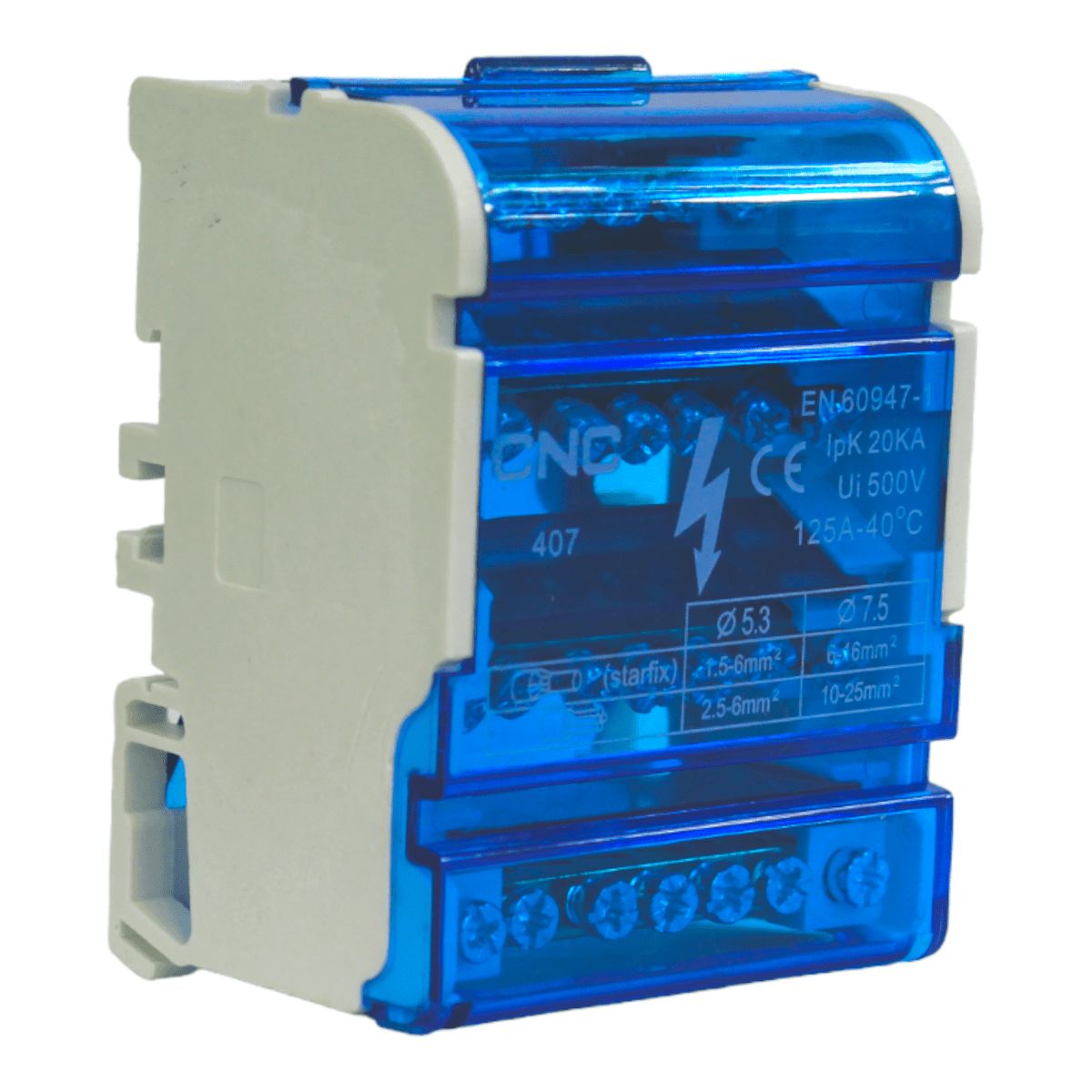 LEXO - Barra Repartidora Regleta Tetrapolar 4x7 Polos