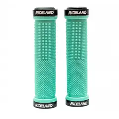 RIDELAND - Puños De Bicicleta Con Fijación Turquesa