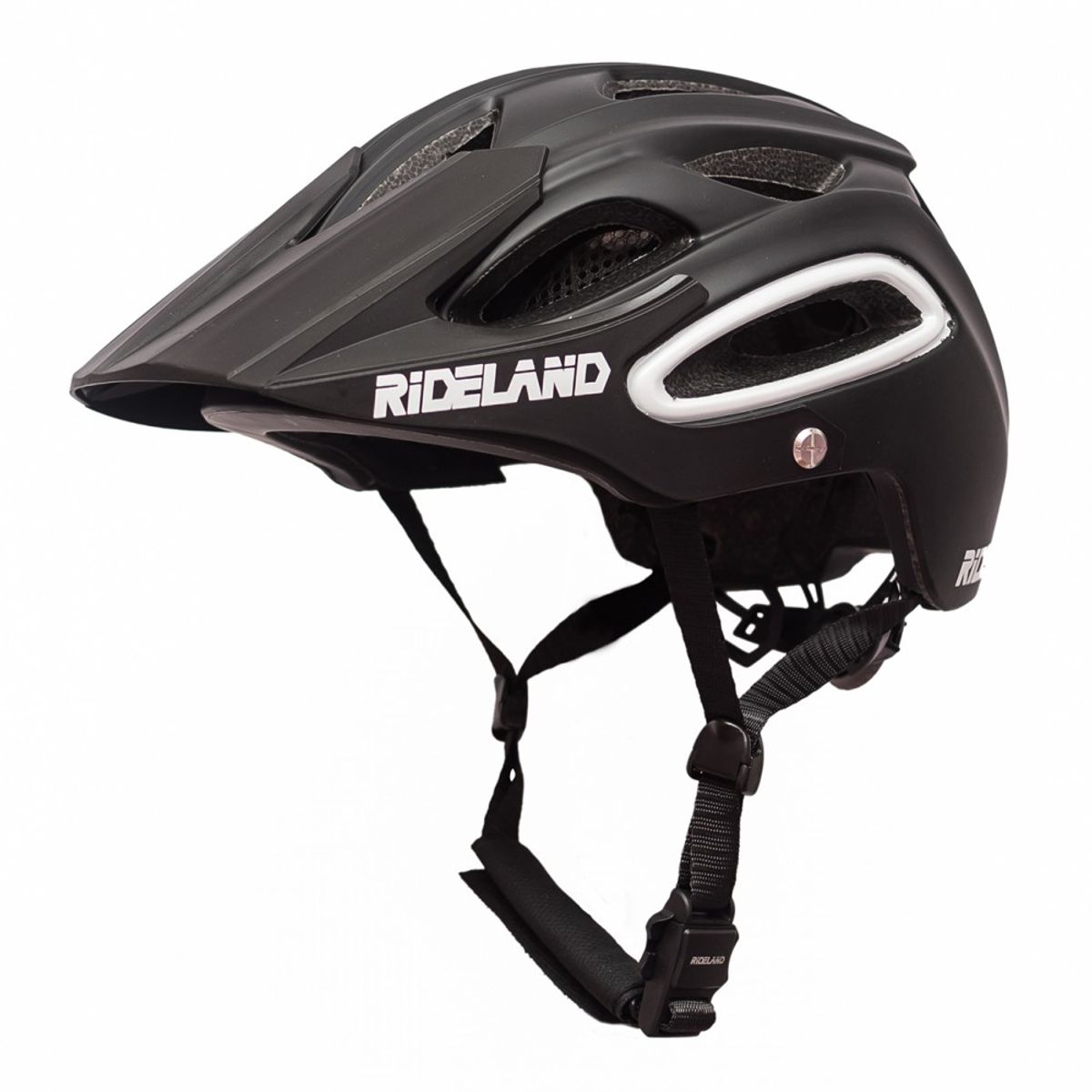 RIDELAND - Casco De Bicicleta Rideland All-track Mtb Imán Negro Negro  M