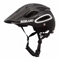 RIDELAND - Casco De Bicicleta All-track Mtb Imán Negro Negro M