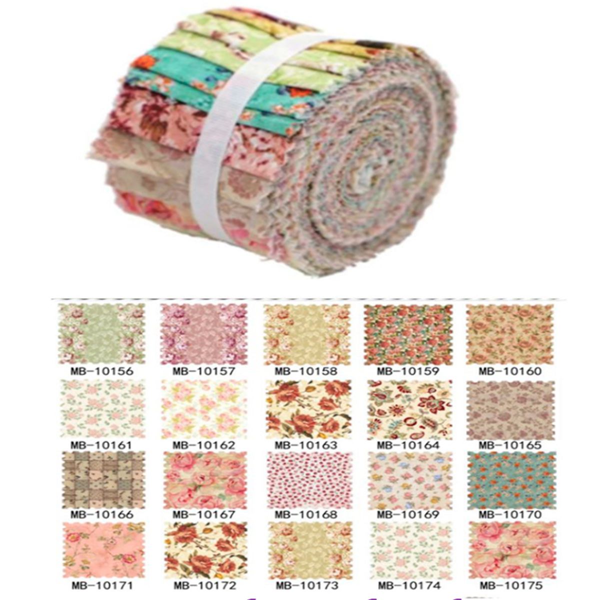 GENERICO - Jelly Roll 100% algodón colores