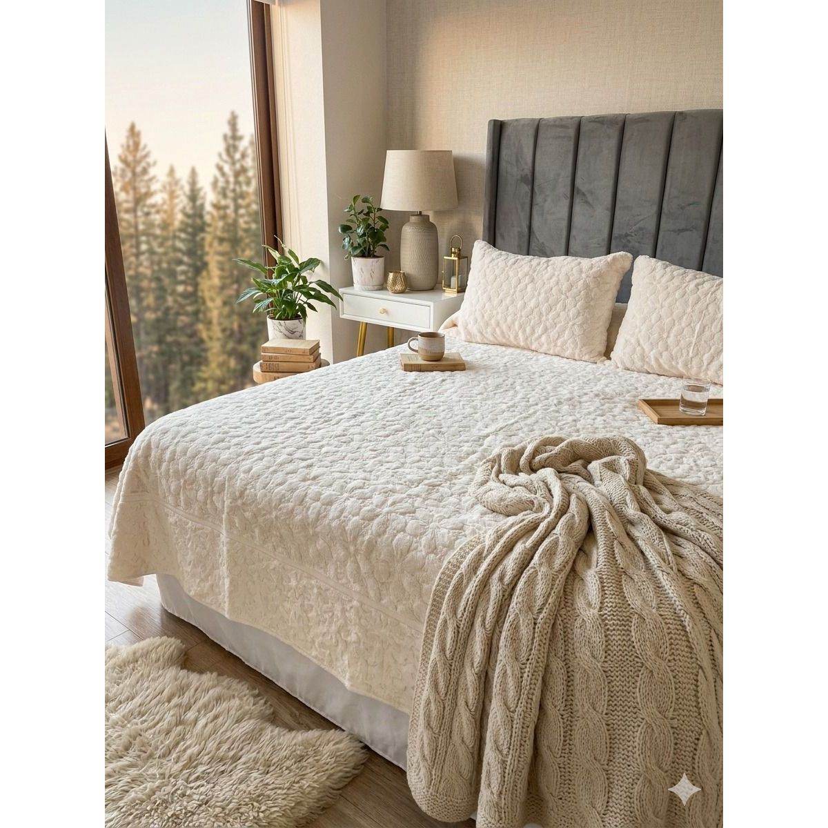 DEKOHOME - CUBRECAMA VELVET PLUSH