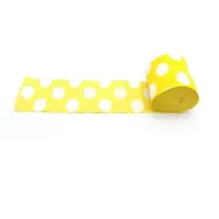 GENERICO - Feston amarillo de puntos 4pcs 2,5cmx10m