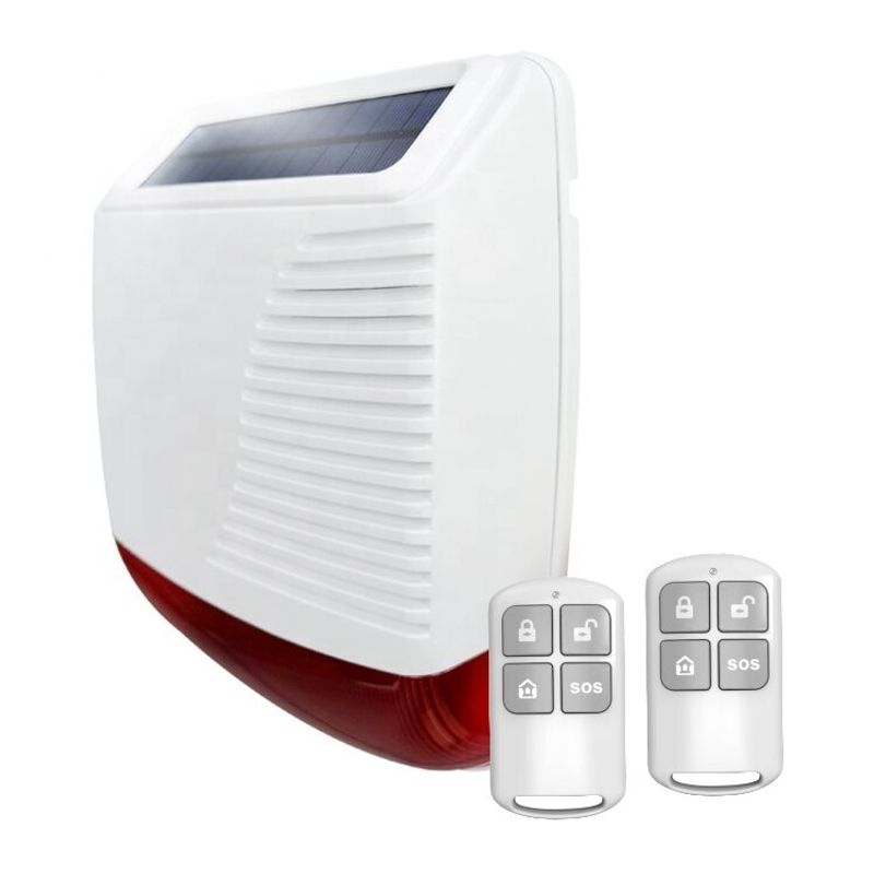 XPROHD - Alarma comunitaria solar exterior inalámbrica luz