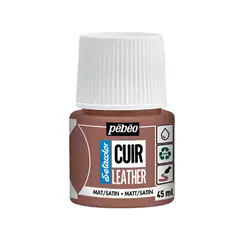 PEBEO - Pintura Para Cuero Frasco 45 Ml Setacolor Cuir Color 20 - Terracota