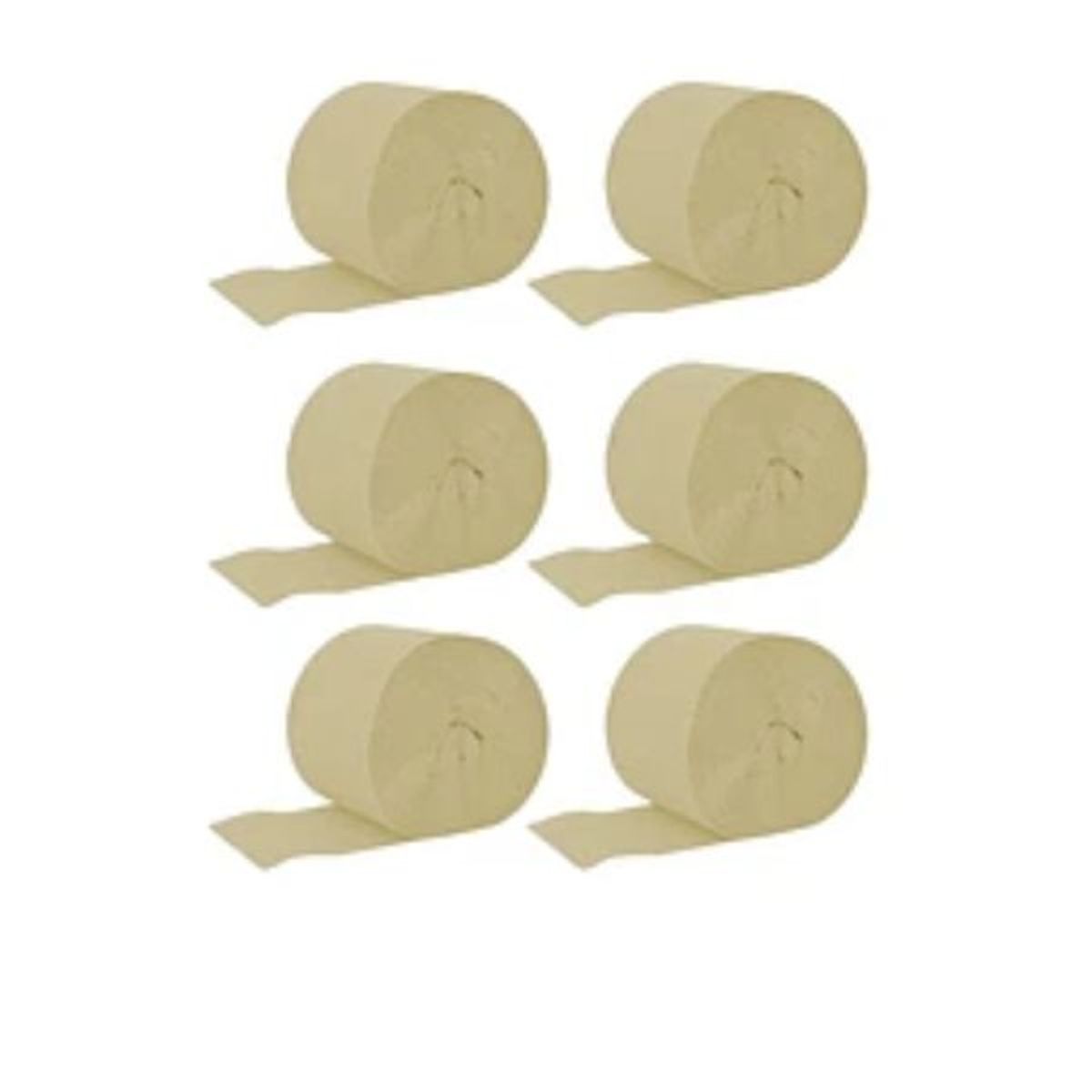 GENERICO - Feston grueso crema 6pcs 3.5x10m