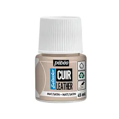 PEBEO - Pintura Para Cuero Frasco 45 Ml Setacolor Cuir Color 21 - Gris Pardo