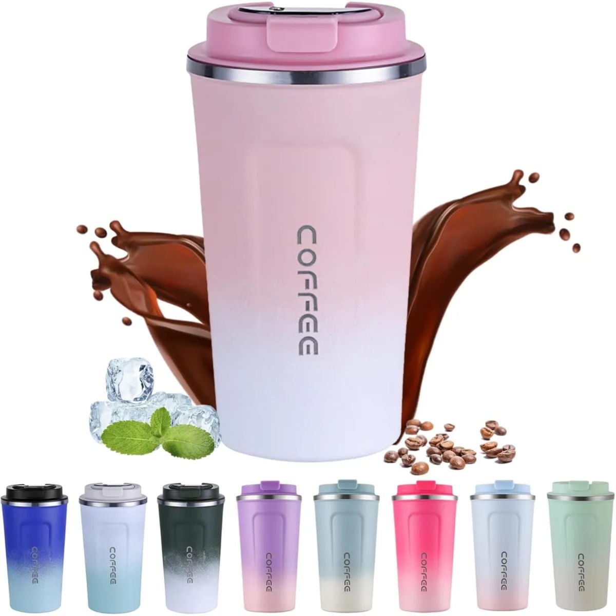 MOVI - VASO TERMICO PARA FRIO Y CALIENTE CON PANATLLA LED DE TEMPERATURA